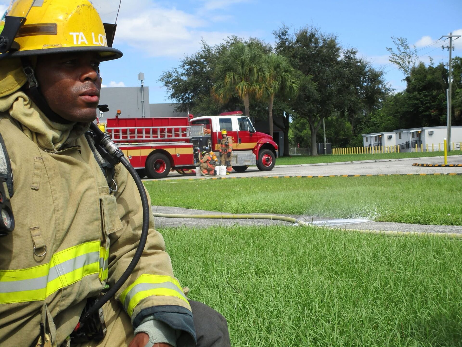 Bernard Taylor Returns to Community Service at Connections Fire Truck Pull